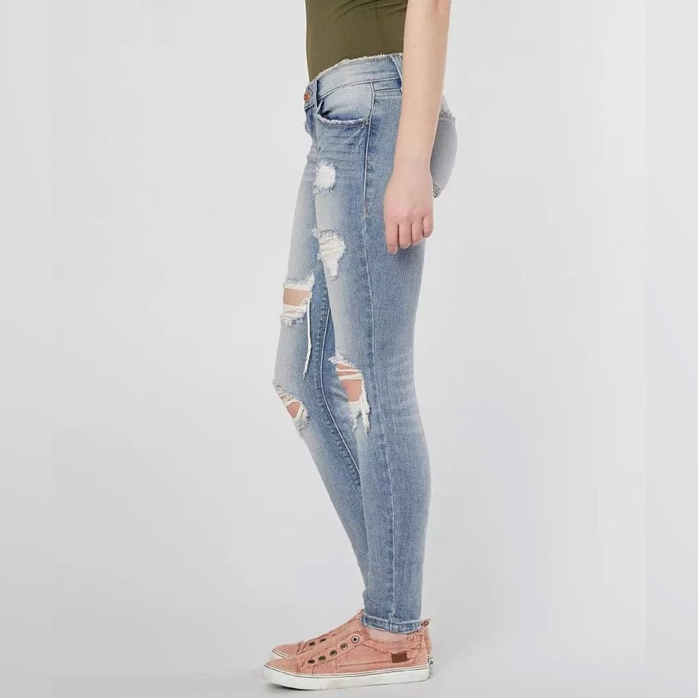 Daytrip Refined Gemini Ankle Skinny Stretch Jean Size 25 low rise Y2K 90s - Picture 9 of 10